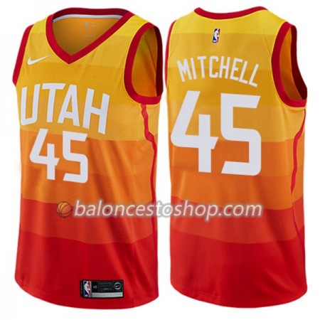 Camiseta Hombre NBA Utah Jazz Donovan Mitchell 45 Nike City Edition Swingman Camiseta Hombre NBA Utah Jazz Donovan Mitchell 45 Nike City Edition Swingman